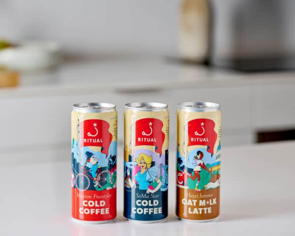 3 canned coffees