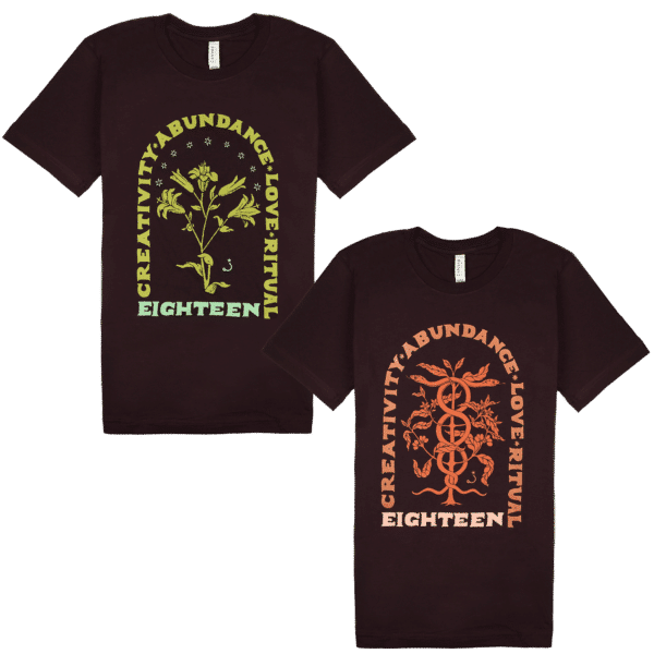 Both of the "Eighteen" shirts