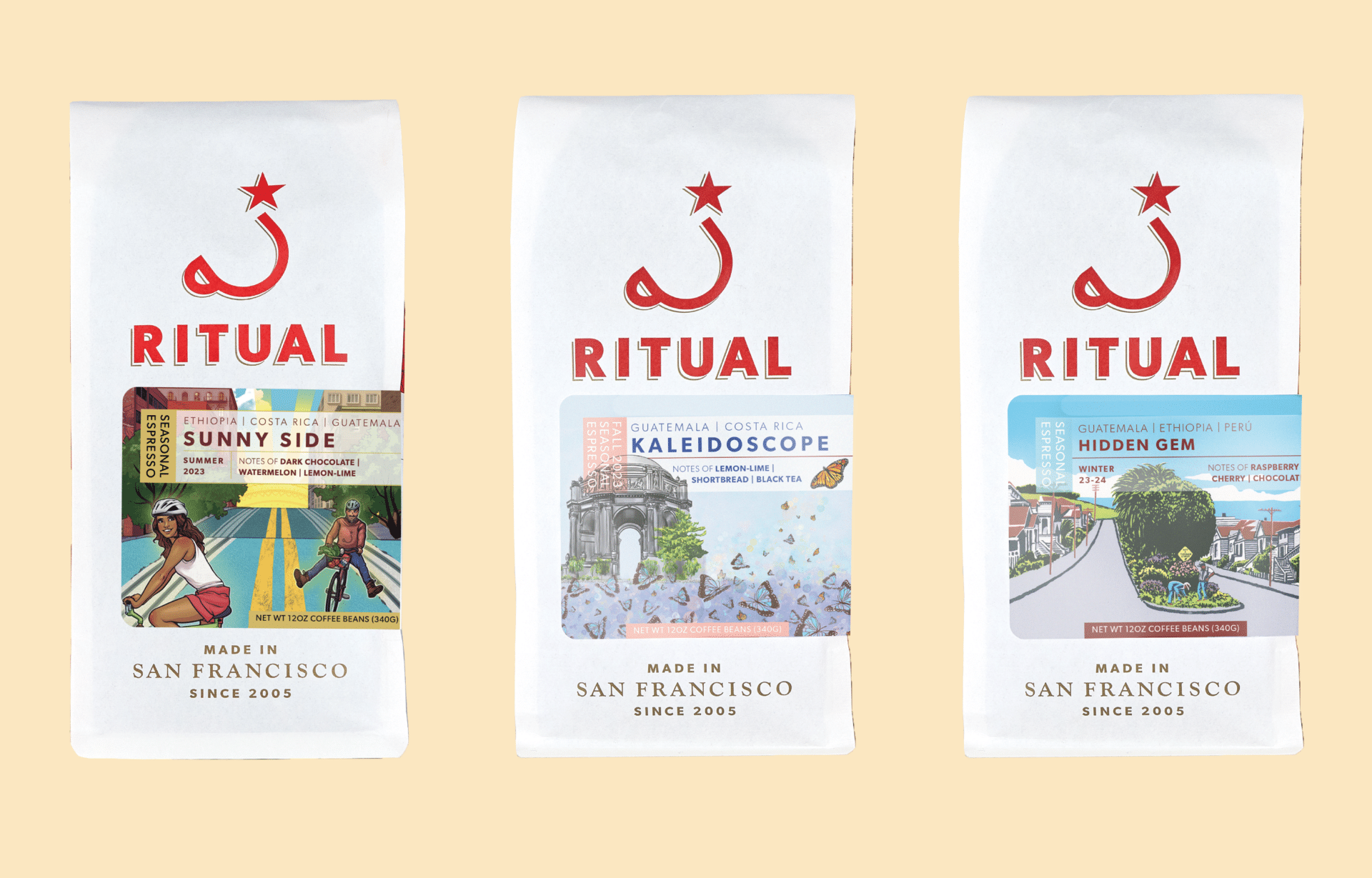 3 bags of espresso
