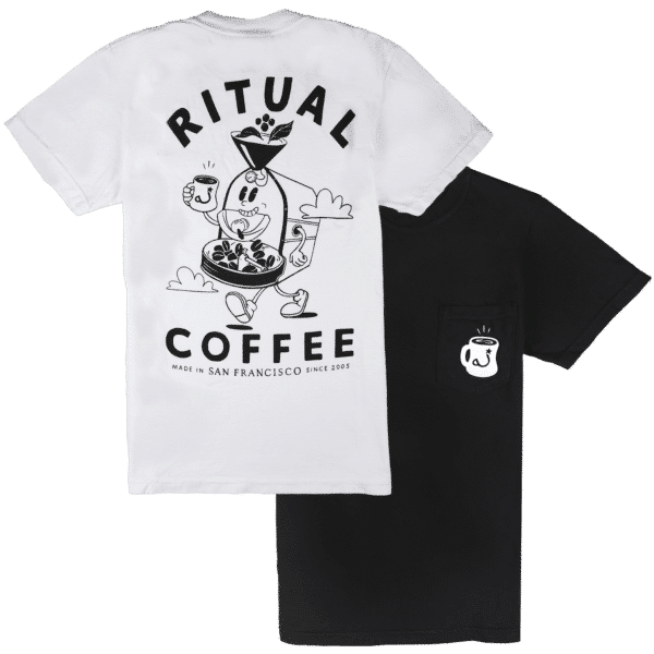 Roaster shirts in white and black