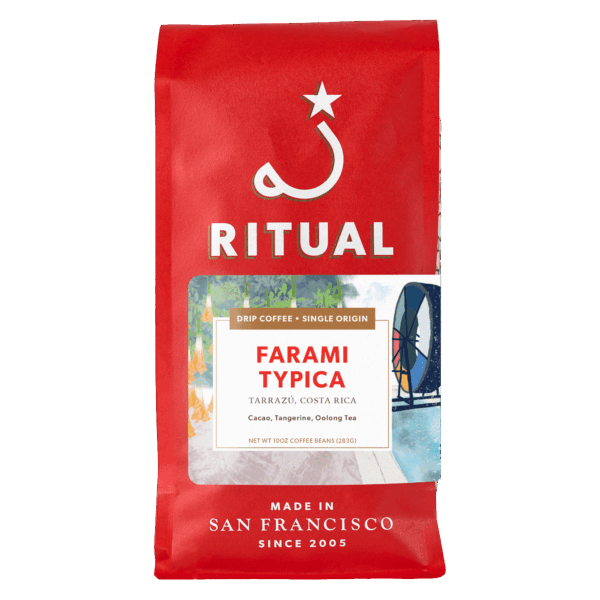 10oz bag of Farami Typica drip coffee