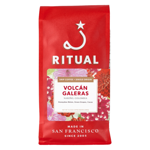 10.5oz bag of Volc&aacute;n Galeras, Colombia drip coffee