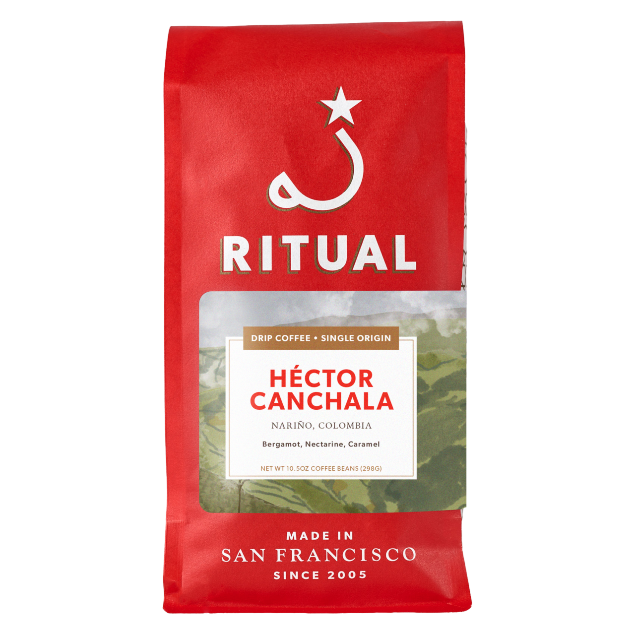 10.5oz bag of Héctor Canchala drip coffee